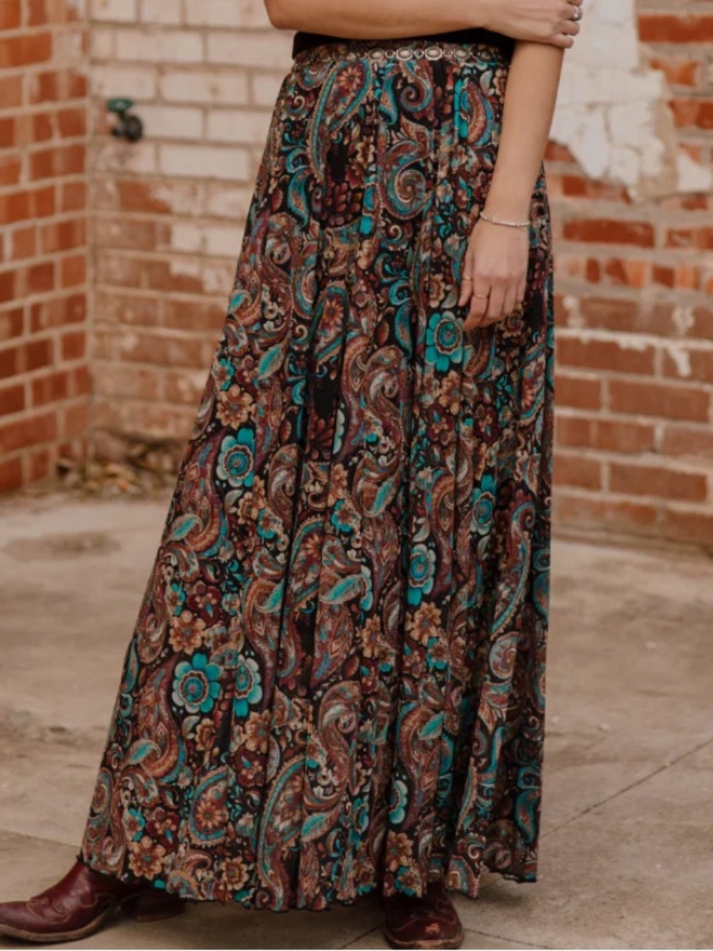 Sagebrush Swirl Maxi Skirt